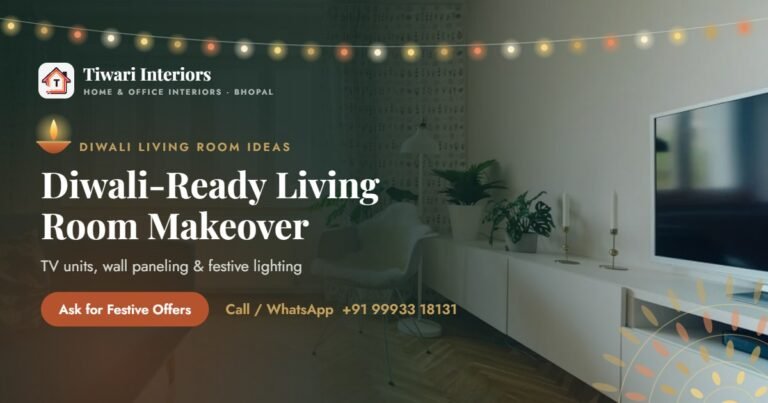 Diwali Living Room Makeover: TV Unit, Wall Paneling & Festive Lighting Ideas