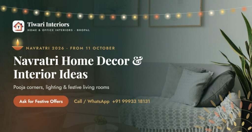 Navratri Home Decor & Interior Ideas – Tiwari Interiors, Bhopal
